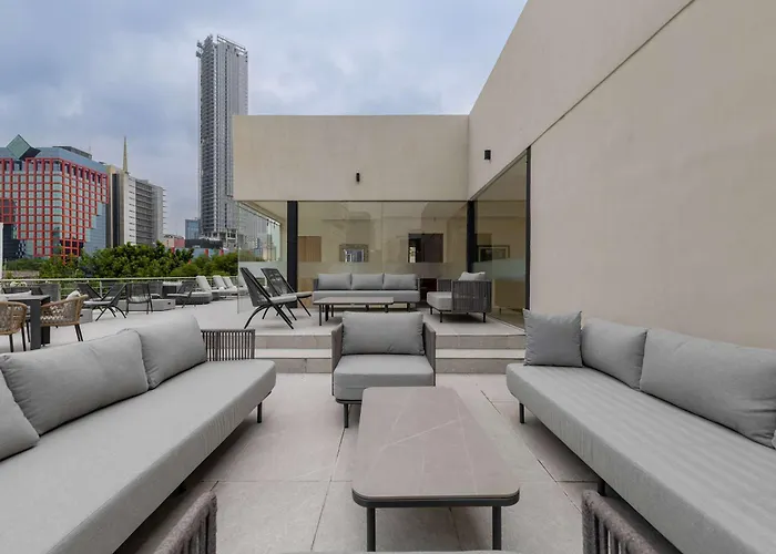 Apartment 312 Std A Capitalia Juarez Urban With Balcony And Gym